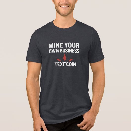 Mine Your Own Mannen Bella+Canvas Tri-blend T-shir Shirt (Voorkant)