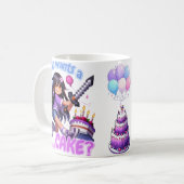 Minecraft Aphmau, Leuke verjaardag, taart, zwaard, Koffiemok (Voorkant links)