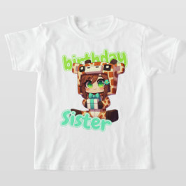 Minecraft Aphmau, Verjaardagszuster, Schattigee Ma T-shirt