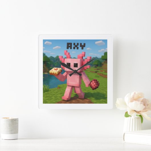 minecraft axy vierkante klok (Huis)