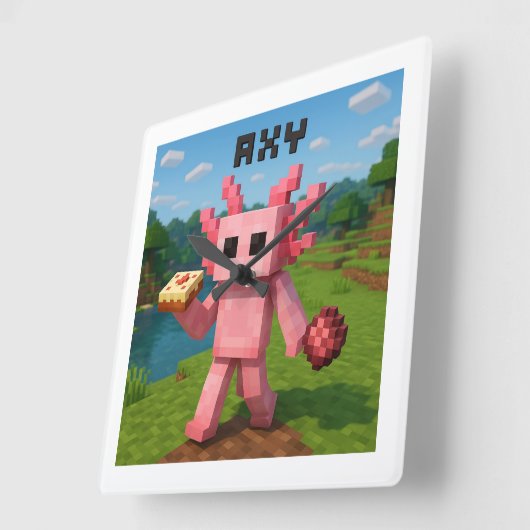 minecraft axy vierkante klok (Hoek)