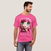 Minecraft "Be Crazy" Minecraft Roze Schaap Grappig T-shirt (Voorkant volledig)