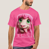 Minecraft "Be Crazy" Minecraft Roze Schaap Grappig T-shirt (Voorkant)
