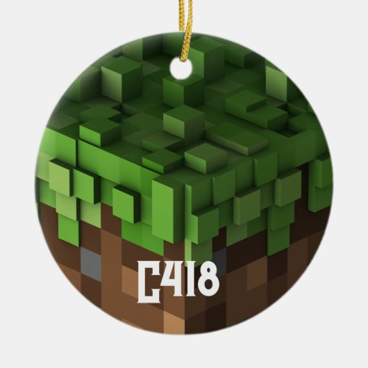 Minecraft C418 Keramisch Ornament (Voorkant)