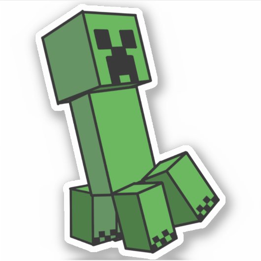 Minecraft Creeper Minecrafter Creepers Sticker (Voorkant)