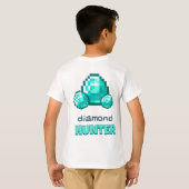 Minecraft Diamond Hunter T-Shirt (Achterkant volledig)