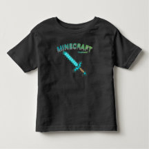 Minecraft Geïnspireerd Pixels Zwaard Gaming T-Shir