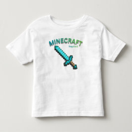 Minecraft Geïnspireerd Pixelswoord Gaming T-Shirt