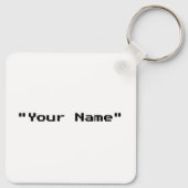 Minecraft Kip (Persoonlijk) Sleutelhanger (Achterkant)