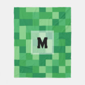 Minecraft Monogram Fleece Blanket Deken (Voorkant)
