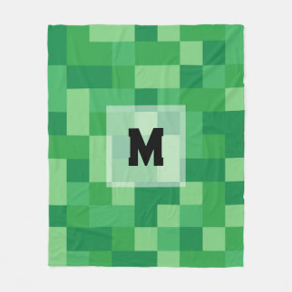 Minecraft Monogram Fleece Blanket Deken