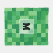 Minecraft Monogram Fleece Blanket Deken (Voorkant (Horizontaal))