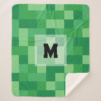 Minecraft Monogram Sherpa Blanket Deken