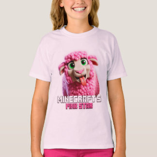 Minecraft Roze Schaap, Minecrafter, Schattige, Gra T-shirt