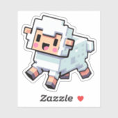 Minecraft, Schattigee schapen, Minecrafter, Chibi  Sticker (Vel)