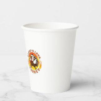 Minecraft Steve's Lava Turkey Thanksgiving Mug Papieren Bekers