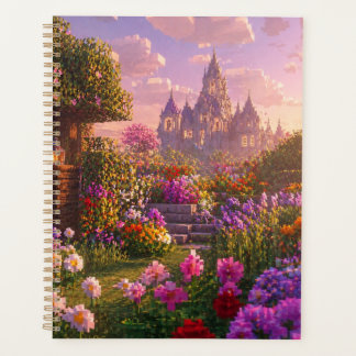 Minecraft stijl bloementuin wanddecoratie – Dreamy Planner