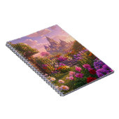 Minecraft stijl bloementuin wanddecoratie – Droomp Notitieboek (Rechterzijde)
