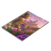 Minecraft stijl bloementuin wanddecoratie – Droomp Notitieboek (Linkerzijde)