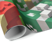 Minecraft Style Christmas Present Box Gift Wrap Cadeaupapier (Rol Hoek)