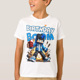 Minecraft Verjaardag Boem, Cool Boy, TNT Dynamite, T-shirt