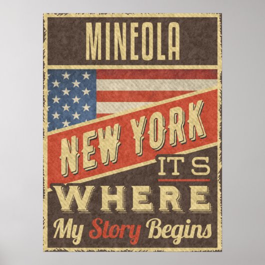 Mineola New York Poster (Voorkant)