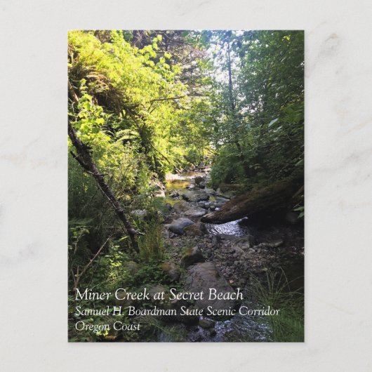 Miner Creek, Samuel H. Boardman, OF Briefkaart (Voorkant)