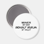 Miner Deadly Ninja bij nacht Magneet (Voorkant / Achterkant)