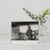 Miner  Foto Folie Feestdagen Briefkaart (Staand Voorkant)