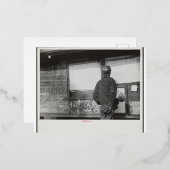 Miner  Foto Folie Feestdagen Briefkaart (Voorkant / Achterkant)