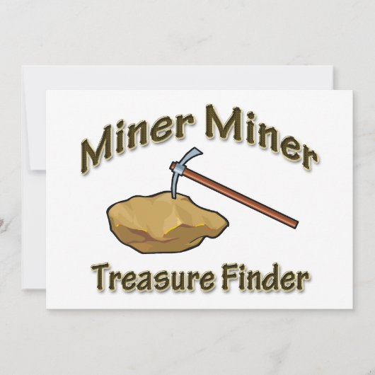 Miner Miner Treasure FInder Kaart (Voorkant)