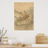 Miner op Horseback (0692A) Poster (Keuken)