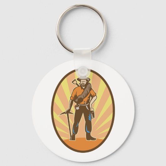 Miner Prospector Sleutelhanger (Voorkant)