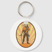 Miner Prospector Sleutelhanger (Achterkant)