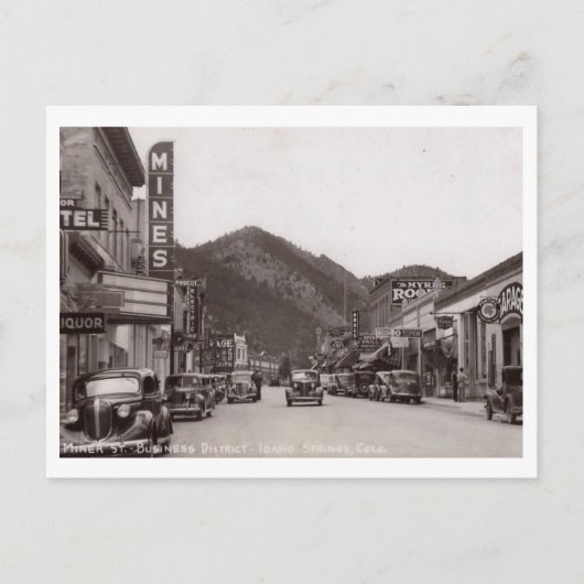 Miner St., Idaho Springs, Colorado  Briefkaart (Voorkant)