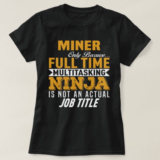 Miner T-shirt (Design voorkant)
