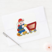 Miner Vierkante Sticker (Envelop)