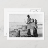 Miner wasgoud op Alaska-foto Briefkaart (Voorkant / Achterkant)