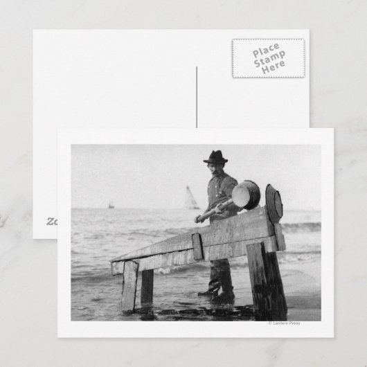 Miner wasgoud op Alaska-foto Briefkaart (Voorkant / Achterkant)