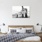 Miner wasgoud op Alaska-foto Canvas Afdruk (Insitu (Slaapkamer))