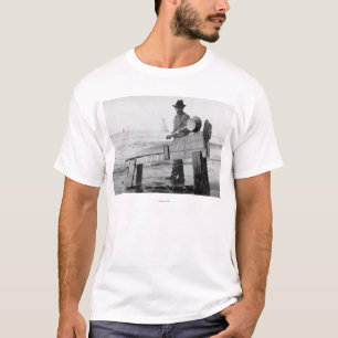 Miner wasgoud op Alaska-foto T-shirt
