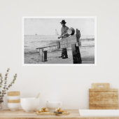 Miner Washing Gold Alaska 1905 Poster (Keuken)