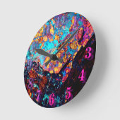 Mineraal chalcopyriet gemstone kristal steen ronde klok (Hoek)