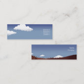 Mineraal landschap - Skinny Mini Visitekaartje (Voorkant / Achterkant)