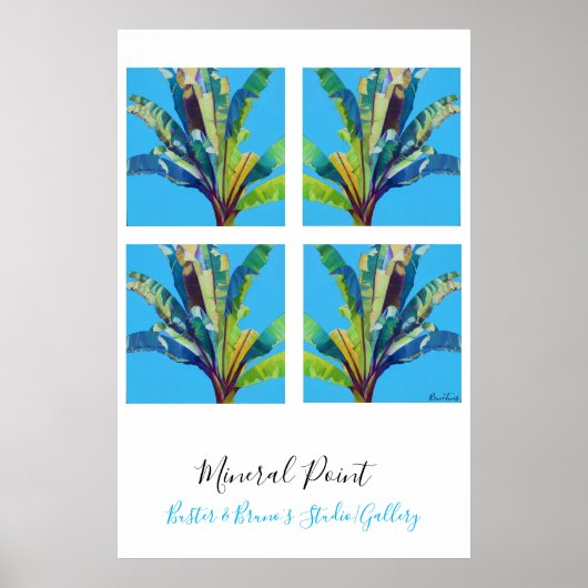 Mineraal punt, rode bananen, van Bruce Tunis Poster (Voorkant)