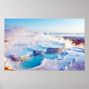 Mineraalbad Natuur Buiten Landschap Kalm Ontspanne Poster