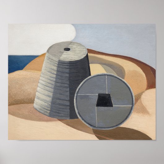 Mineral Objects (1935) van Paul Nash Poster (Voorkant)