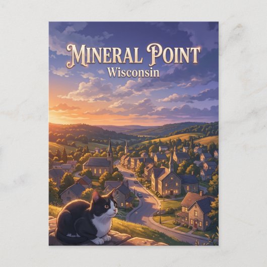 Mineral Point, Wisconsin VS Briefkaart (Voorkant)