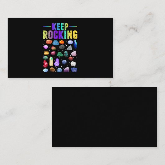 Mineral Rock Collecting Geologist Geology Visitekaartje (Voorkant / Achterkant)