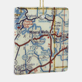Mineral Wells Texas  Map Keramisch Ornament (Rechts)